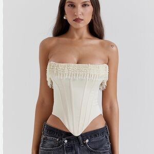 House of CB Aubrie vintage cream corset